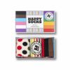 【3足セット】HappySocksハッピーソックスメンズ＆レディースプレゼント無料ラッピングギフト3-PackPrideSocksGiftSetプライドクルー丈ソックス靴下3足ギフトBOX10243001