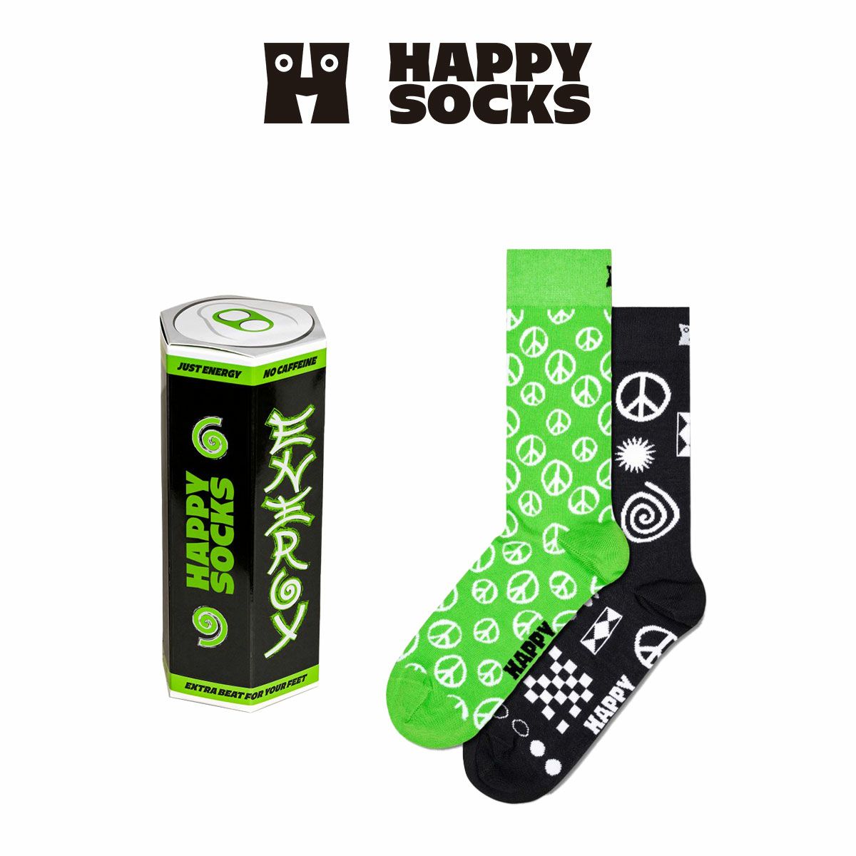 2足セット】Happy Socks ハッピーソックス Energy Drink ( エナジー 