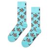 HappySocksハッピーソックスCat(キャット)ライトブルークルー丈ソックス靴下ユニセックスメンズ＆レディースプレゼント無料ラッピングギフト10240054