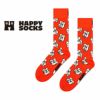 HappySocksハッピーソックスDoggo(ドッゴ)オレンジ犬ドッグクルー丈ソックス靴下ユニセックスメンズ＆レディースプレゼント無料ラッピングギフト10240055