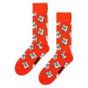 HappySocksハッピーソックスDoggo(ドッゴ)オレンジ犬ドッグクルー丈ソックス靴下ユニセックスメンズ＆レディースプレゼント無料ラッピングギフト10240055