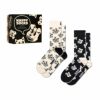 【2足セット】HappySocksハッピーソックスメンズ＆レディースプレゼント無料ラッピングギフト2-PackPetsSocksGiftSetペットソックス2足組ギフトボックスキャット＆ドッグクルー丈ソックス靴下10243004