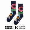 HappySocksハッピーソックスメンズ＆レディースプレゼント無料ラッピングギフトPianoNotesSockエルトンジョンコラボ音符柄クルー丈ソックス靴下14240033