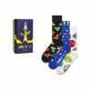 【3足セット】HappySocksハッピーソックスメンズ＆レディースプレゼント無料ラッピングギフトEltonJohn3-PackGiftSetエルトンジョンコラボクルー丈ソックス靴下3足ギフトBOX14243001