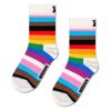 HappySocksハッピーソックスメンズ＆レディースプレゼント無料ラッピングギフトKidsPrideStripeSockレインボーストライプクルー丈子供用ソックス靴下12201103