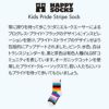 HappySocksハッピーソックスメンズ＆レディースプレゼント無料ラッピングギフトKidsPrideStripeSockレインボーストライプクルー丈子供用ソックス靴下12201103