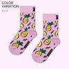 HappySocksハッピーソックスメンズ＆レディースプレゼント無料ラッピングギフトKidsPineappleSockパイナップル柄クルー丈子供用キッズソックス靴下12240005