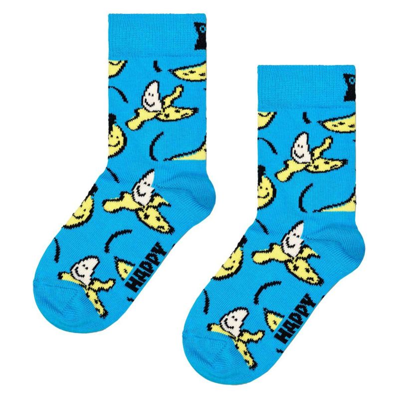 HappySocksハッピーソックスメンズ＆レディースプレゼント無料ラッピングギフトKidsBananaSockバナナ柄クルー丈子供用キッズソックス靴下12240006