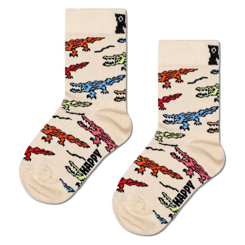 HappySocksハッピーソックスメンズ＆レディースプレゼント無料ラッピングギフトKidsCrocodileSockクロコダイル柄子供用キッズクルー丈ソックス靴下12240015