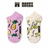 【2足セット】HappySocksハッピーソックスメンズ＆レディースプレゼント無料ラッピングギフトKids2-PackFruitsLowSocksパイナップル＆バナナ柄子供用キッズショート丈ソックス2足組靴下12240026