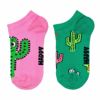 【2足セット】HappySocksハッピーソックスメンズ＆レディースプレゼント無料ラッピングギフトKids2-PackCactusLowSocksサボテン柄子供用キッズショート丈ソックス2足組靴下12240027