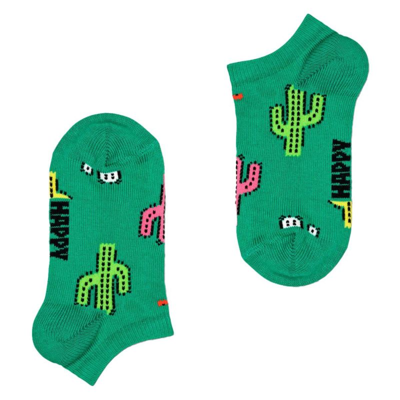 【2足セット】HappySocksハッピーソックスメンズ＆レディースプレゼント無料ラッピングギフトKids2-PackCactusLowSocksサボテン柄子供用キッズショート丈ソックス2足組靴下12240027