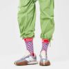 HappySocksハッピーソックスメンズ＆レディースプレゼント無料ラッピングギフトEltonJohnStripedエルトンジョンコラボエルトンジョンストライプ柄クルー丈ソックス靴下14240009