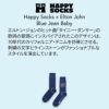 HappySocksハッピーソックスメンズ＆レディースプレゼント無料ラッピングギフトBlueJeanBabyエルトンジョンコラボブルージーンベイビークルー丈ソックス靴下14240035