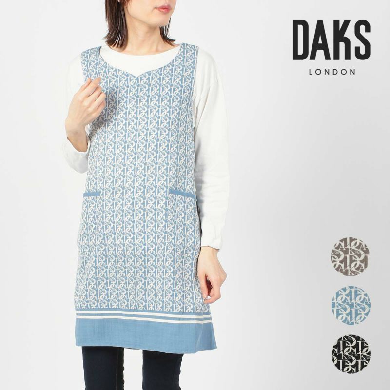 DAKS ダックス 130th Monogram Colours柄 ポリエステル100％ リビア 後結び 背付き セツキ エプロン レディース ギフト  ラッピング 70094005 靴下 ソックス 通販のナイガイ公式オンラインショップ