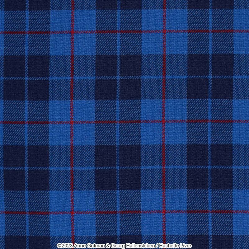 GaspardetLisaリサとガスパール先染めタータンチェックワッペン付き綿100%前掛けサロンエプロン前結びレディース70833022