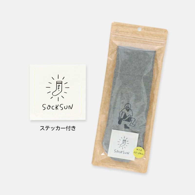 【NAIGAI×Tabio×長場雄】コラボソックス日本製SOCKSUNソックさんみんなのくつしたクルー丈ソックスメンズレディース靴下90363001