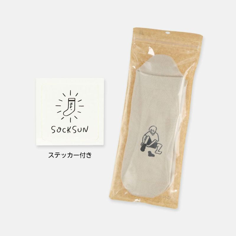 【NAIGAI×Tabio×長場雄】コラボソックス日本製SOCKSUNソックさん片手で履けるショート丈ソックスレディースメンズ靴下03150501