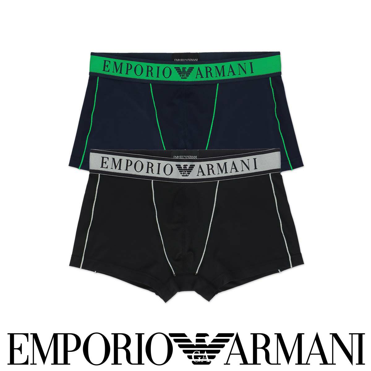 1枚】EMPORIO ARMANI PIQUET MICROFIBER マイクロファイバー ボクサー  