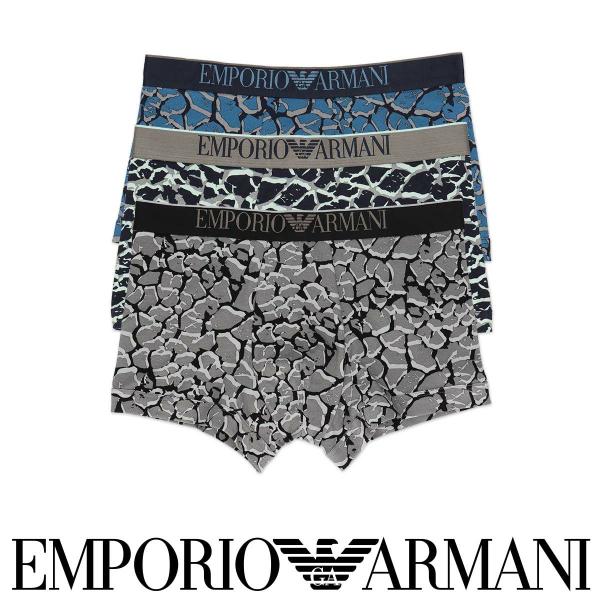 ☆SALE☆【1枚】EMPORIO ARMANI CLASSIC PATTERN MIX クラシック パターン ボクサーパンツ 前閉じ EUサイズ  メンズ 54045049 | 靴下 ソックス 通販のナイガイ公式オンラインショップ