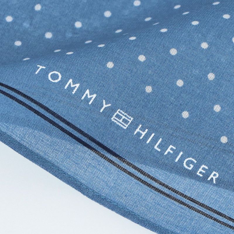 【メール便全国220円】TOMMYHILFIGER｜トミーヒルフィガー公式ショップ正規ライセンス商品ハンカチドット柄綿100％【入学祝就職祝】トミーブランド無料ラッピング男性メンズプレゼント無料ラッピング贈答ギフト02582161