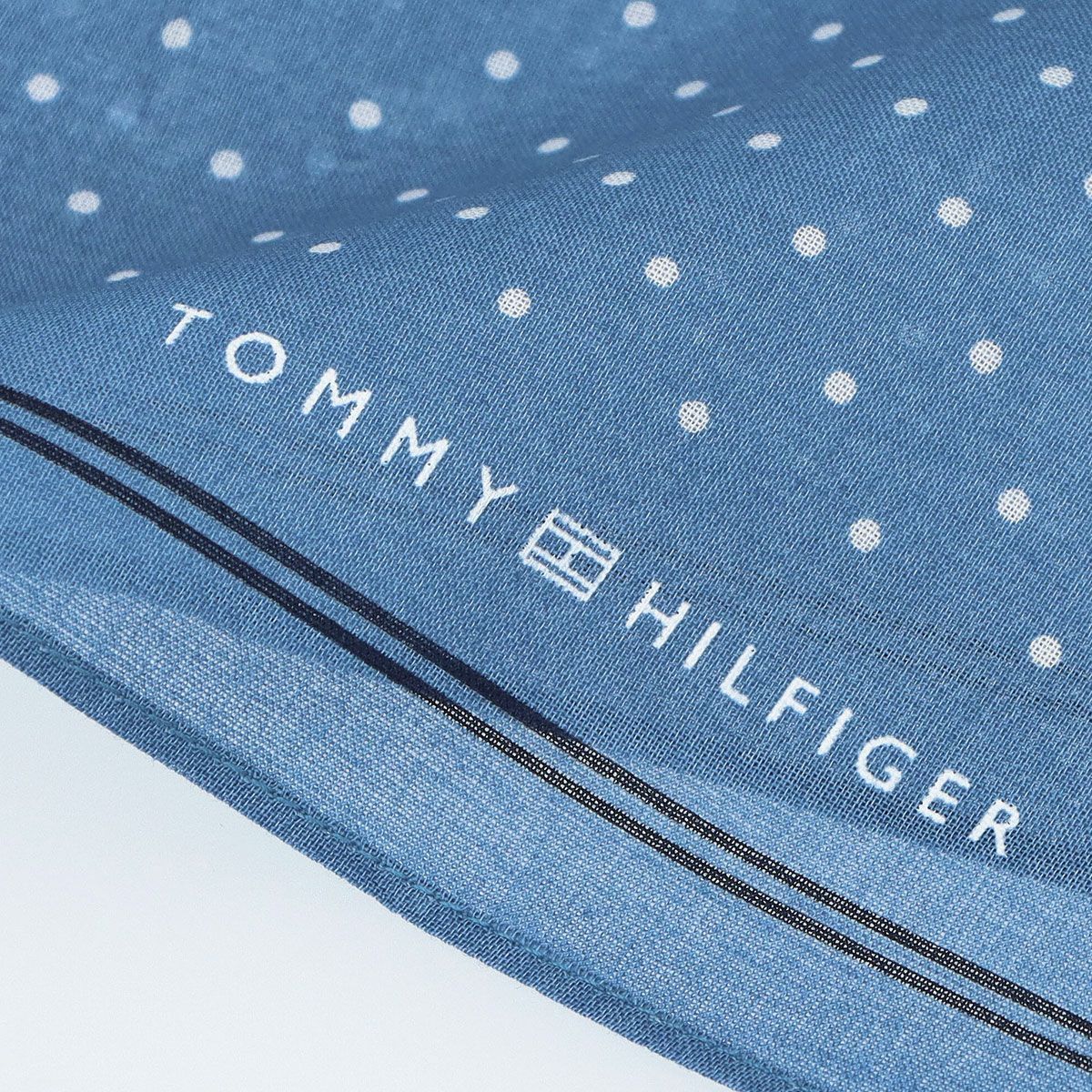 【メール便全国220円】TOMMYHILFIGER｜トミーヒルフィガー公式ショップ正規ライセンス商品ハンカチドット柄綿100％【入学祝就職祝】トミーブランド無料ラッピング男性メンズプレゼント無料ラッピング贈答ギフト02582161