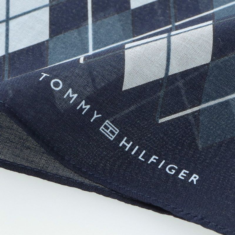 【メール便全国220円】TOMMYHILFIGER｜トミーヒルフィガー公式ショップ正規ライセンス商品綿100％ハンカチアーガイル柄【入学祝就職祝】トミーブランド無料ラッピング男性メンズプレゼント無料ラッピング贈答ギフト02582162
