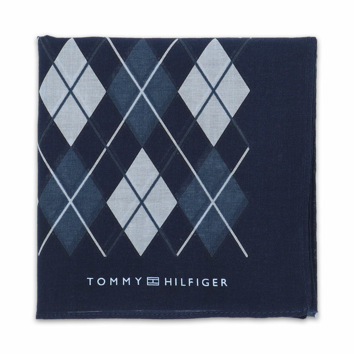 【メール便全国220円】TOMMYHILFIGER｜トミーヒルフィガー公式ショップ正規ライセンス商品綿100％ハンカチアーガイル柄【入学祝就職祝】トミーブランド無料ラッピング男性メンズプレゼント無料ラッピング贈答ギフト02582162