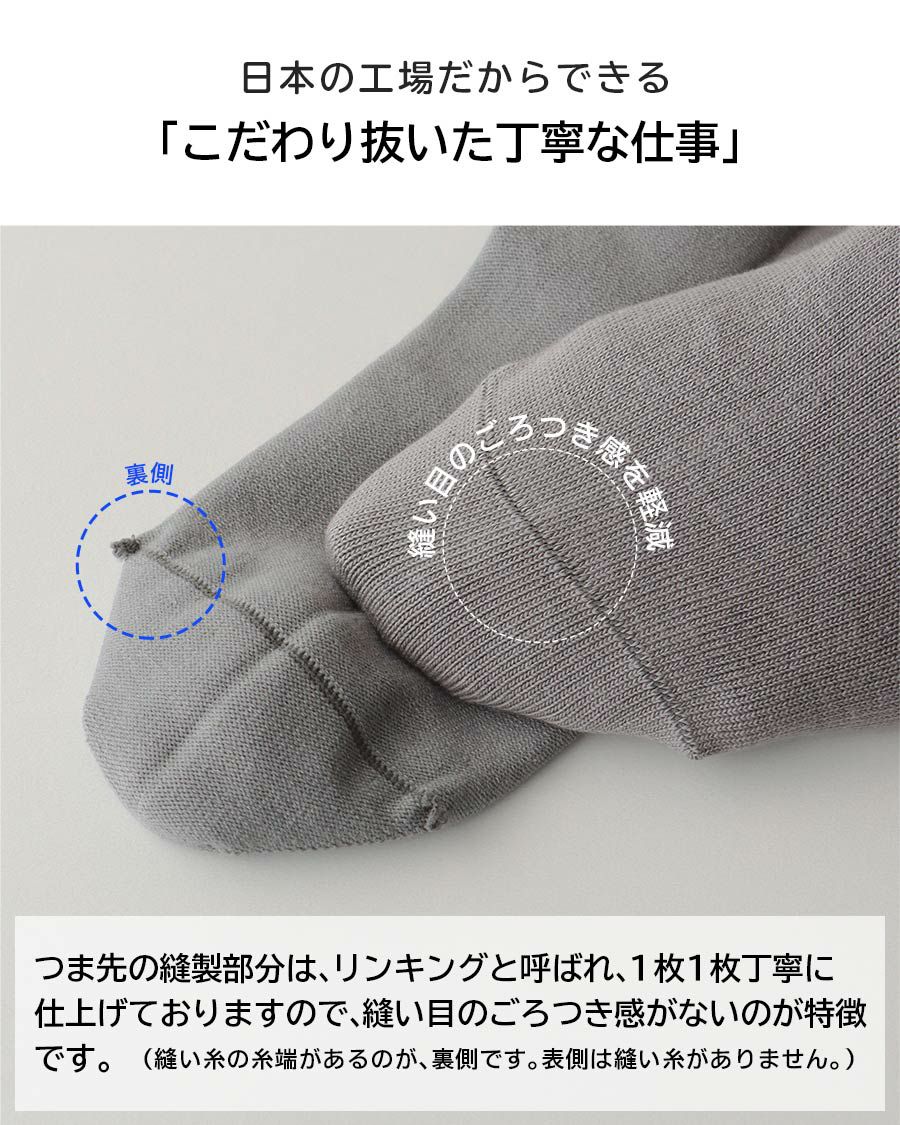 ナイガイ みんなのくつした クルー丈 【締めつけない靴下】ふんわり