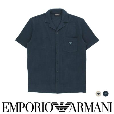 EMPORIOARMANIエンポリオアルマーニWAFFLETERRY半袖シャツメンズ男性メンズEUサイズプレゼント無料ラッピングギフト54045658公式ショップ正規ライセンス商品