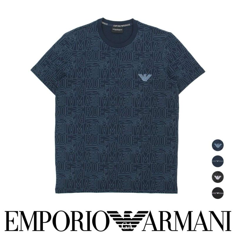 EMPORIO ARMANI エンポリオ アルマーニ ALL OVER LOGO TERRY 半袖 Tシャツ メンズ 54045663 | 靴下  ソックス 通販のナイガイ公式オンラインショップ