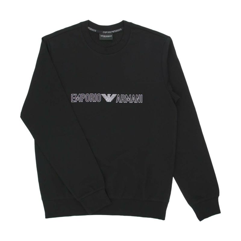 EMPORIO ARMANI エンポリオ アルマーニ ALL OVER LOGO TERRY 長袖 スウェット トレーナー メンズ 54045665  | 靴下 ソックス 通販のナイガイ公式オンラインショップ