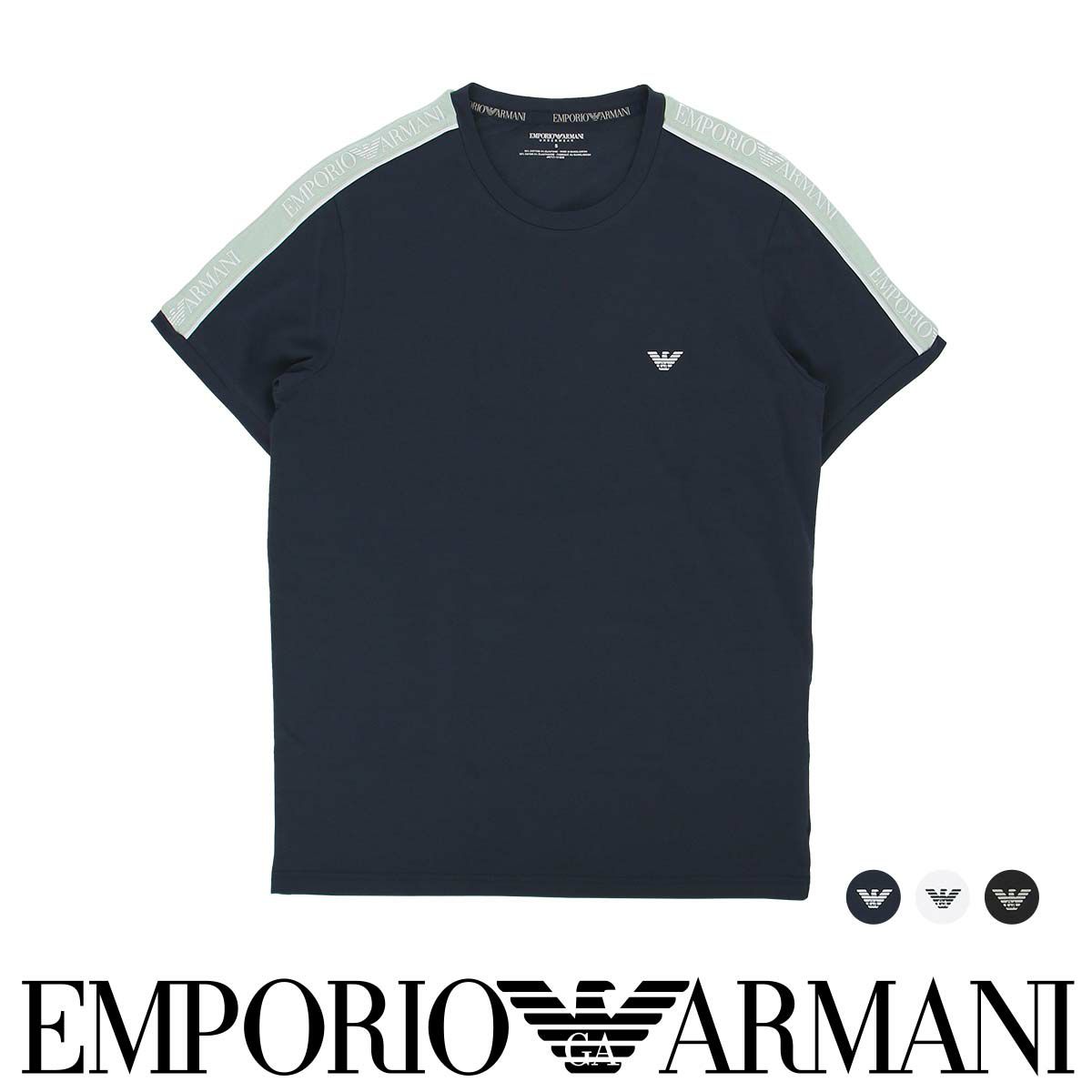 ☆SALE☆EMPORIO ARMANI エンポリオ アルマーニ CORE LOGOBAND REGULAR FIT T-SHIRT コアロゴバンド  クルーネック 半袖 Tシャツ メンズ 54047170 | 靴下 ソックス 通販のナイガイ公式オンラインショップ