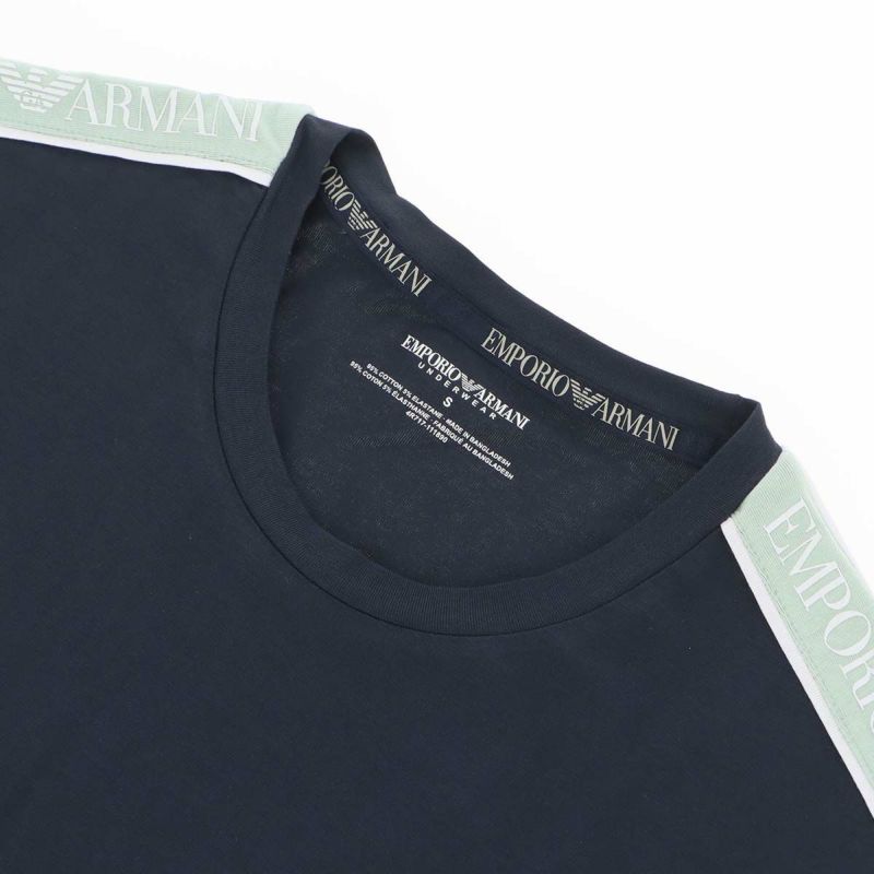 【1枚】EMPORIOARMANIエンポリオアルマーニCORELOGOBANDREGULARFITT-SHIRTコアロゴバンドクルーネック半袖TシャツEUサイズメンズ男性プレゼント無料ラッピングギフト54047170公式ショップ正規ライセンス商品