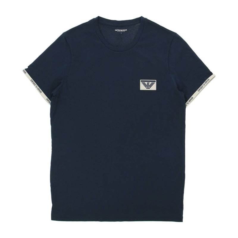 ☆SALE☆【1枚】EMPORIO ARMANI エンポリオ アルマーニ PIPING LOGOBAND REGULAR FIT T-SHIRT  パイピング ロゴバンド クルーネック 半袖 Tシャツ メンズ 54047553 | 靴下 ソックス 通販のナイガイ公式オンラインショップ