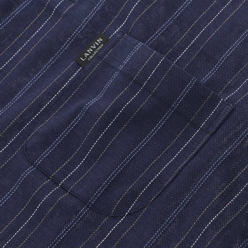 LANVINCOLLECTIONランバンコレクション上下セット【LLサイズ】先染めガンビートジャガード天竺無地綿100％日本製半袖ラウンジウェア大きいサイズメンズ男性紳士部屋着プレゼントギフト54443009