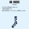 HappySocksハッピーソックスCloudy（クラウディ）クルー丈ソックス靴下ユニセックスメンズ＆レディスプレゼント無料ラッピングギフト10231134