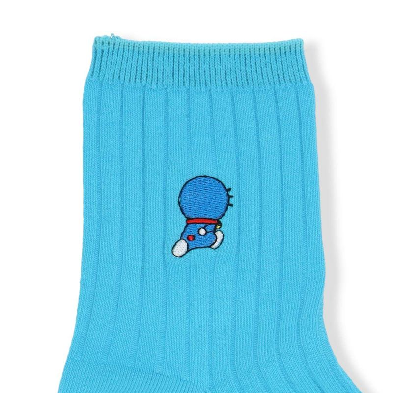 ドラえもんマルチ刺繍後ろ姿ショート丈キャラクターメンズカジュアルソックス靴下男性プレゼントギフト02462201