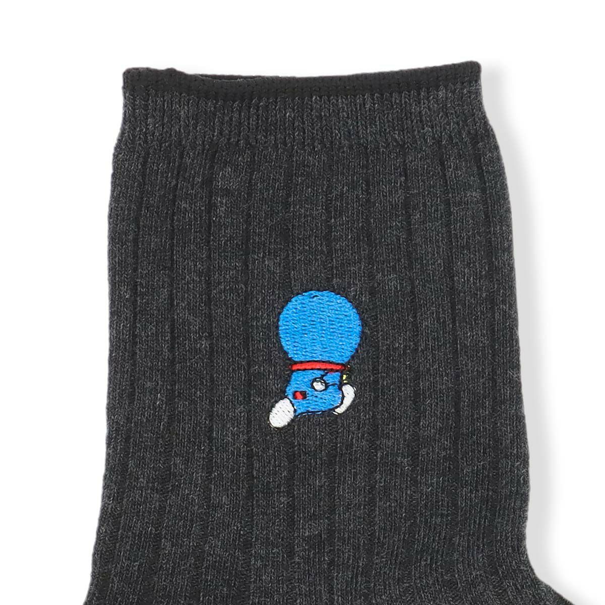 ドラえもんマルチ刺繍後ろ姿ショート丈キャラクターメンズカジュアルソックス靴下男性プレゼントギフト02462201
