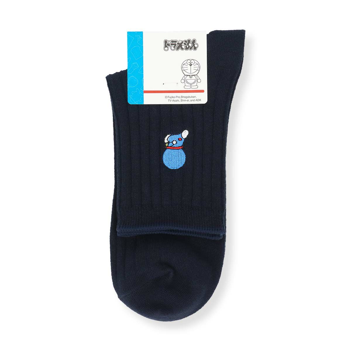 ドラえもんマルチ刺繍後ろ姿ショート丈キャラクターメンズカジュアルソックス靴下男性プレゼントギフト02462201