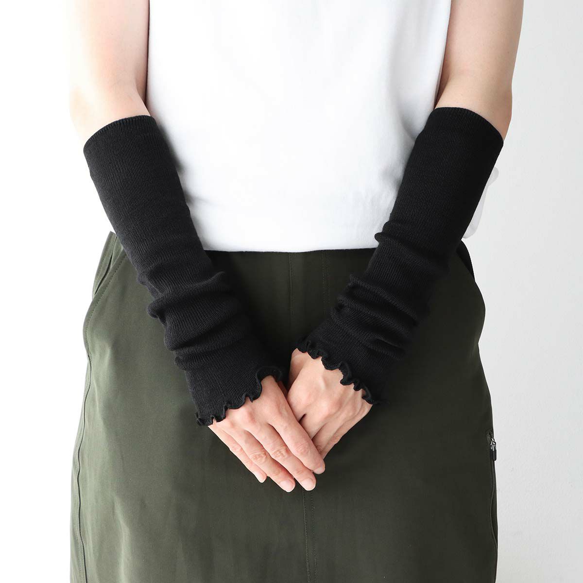 日本製綿シルク混2WAYゆったりレッグ&アームウォーマーNAIGAICOMFORTナイガイコンフォートレディース女性婦人プレゼントギフト03022824