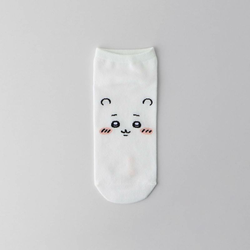 ちいかわスニーカー丈ソックスちいかわフェイス靴下レディースキャラクター03197005