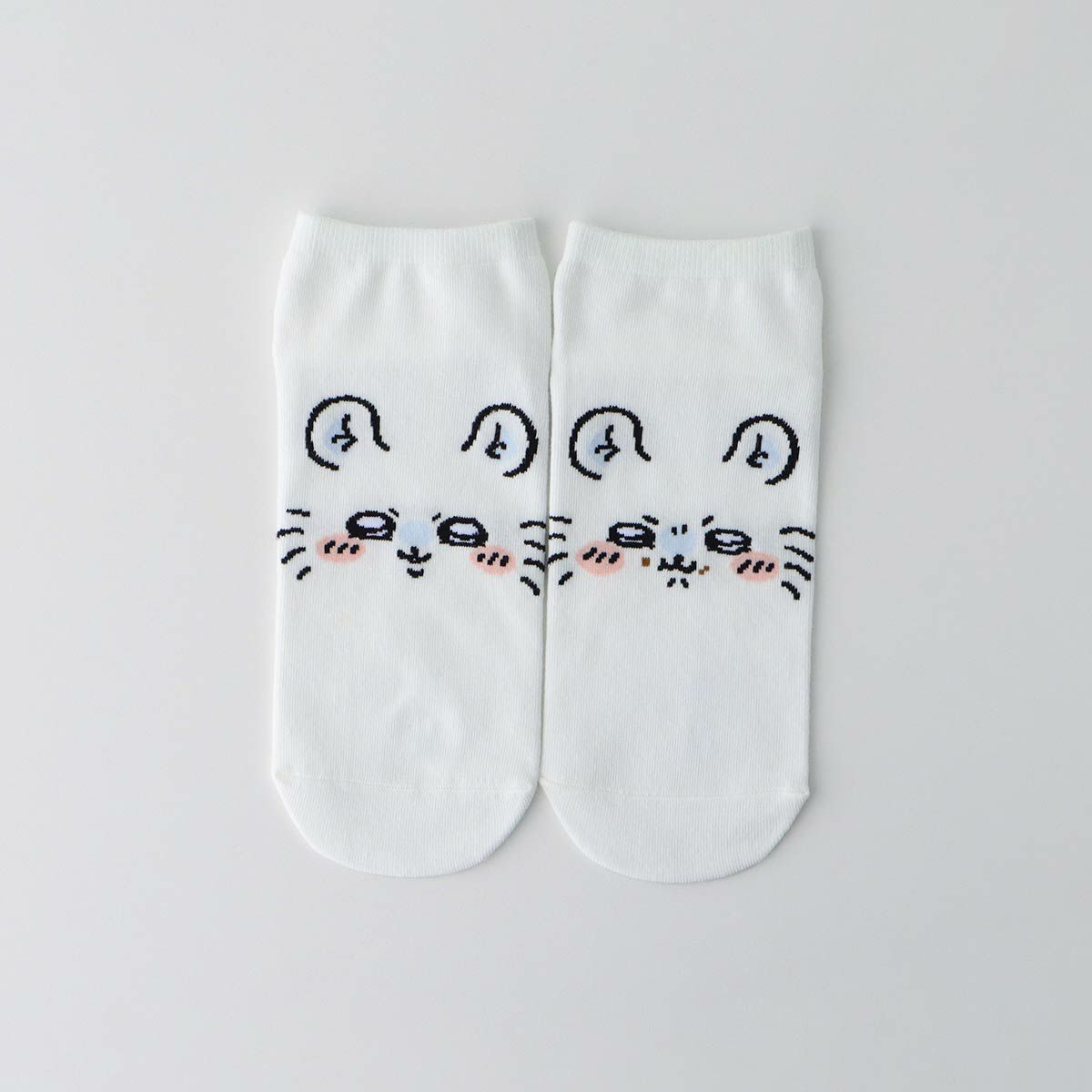 ちいかわスニーカー丈ソックスモモンガフェイス靴下レディースキャラクター03197008
