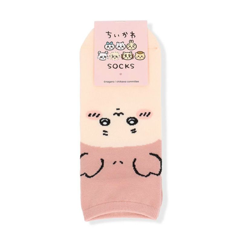 ちいかわスニーカー丈ソックス古本屋フェイスカニちゃん靴下レディースキャラクター3197009