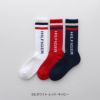 【WEB限定】【3足セット】TOMMYHILFIGERトミーヒルフィガーメンズレディースオーガニックコットン混足底パイル縦ロゴラインリブクルー丈ソックス92554050