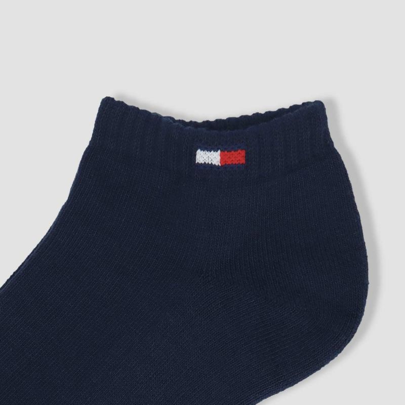 【WEB限定】【3足セット】TOMMYHILFIGERトミーヒルフィガーメンズレディースオーガニックコットン混足底パイルワンポイントロゴスニーカー丈ソックス92554054