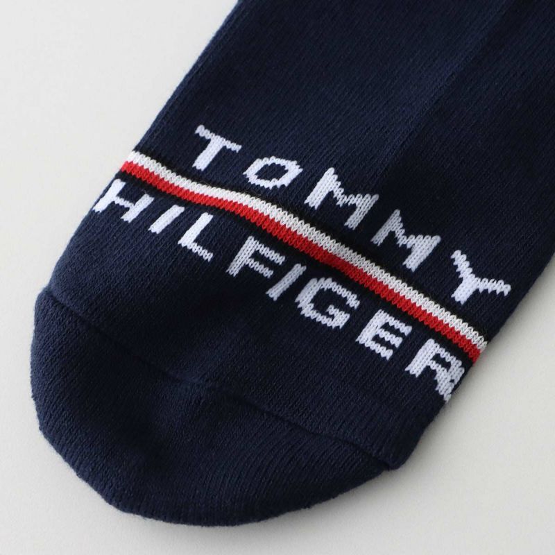 【WEB限定】【3足セット】TOMMYHILFIGERトミーヒルフィガーメンズレディースオーガニックコットン混足底パイルワンポイントロゴスニーカー丈ソックス92554054