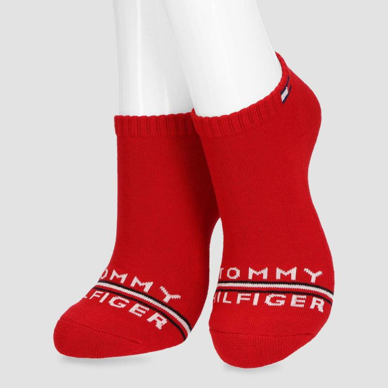 【WEB限定】【3足セット】TOMMYHILFIGERトミーヒルフィガーメンズレディースオーガニックコットン混足底パイルワンポイントロゴスニーカー丈ソックス92554054