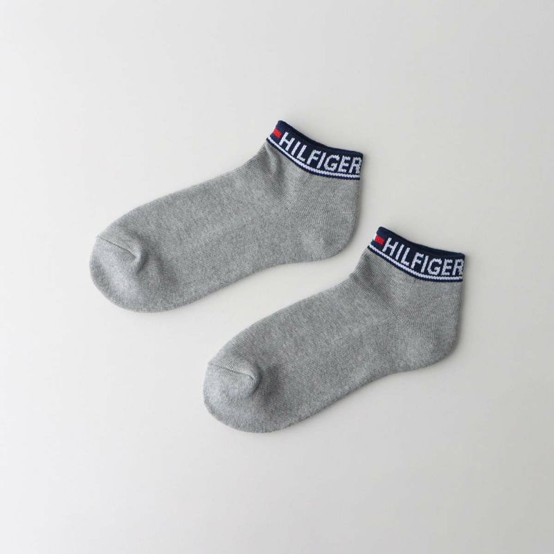 【WEB限定】【3足セット】TOMMYHILFIGERトミーヒルフィガーメンズレディースオーガニックコットン混足底パイルトップロゴスニーカー丈ソックス92554056