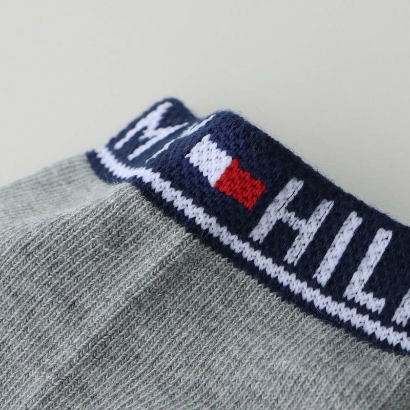 【WEB限定】【3足セット】TOMMYHILFIGERトミーヒルフィガーメンズレディースオーガニックコットン混足底パイルトップロゴスニーカー丈ソックス92554056